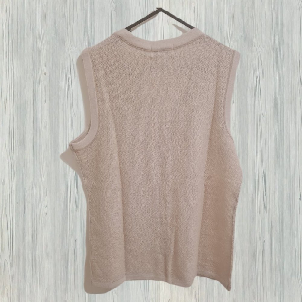 Established Knit Vest Beige NWT - Picture 2 of 5